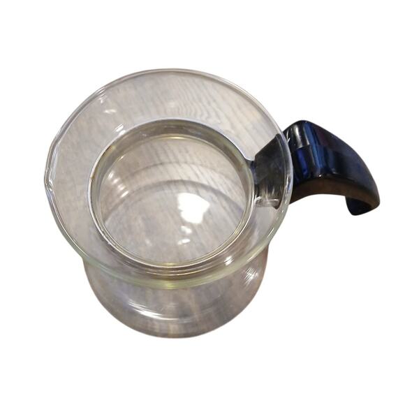 Vintage PYREX Glass Coffee Tea Pot Carafe with Lid and Handle 2 Cup 802 EUC 4"T - Picture 6 of 6